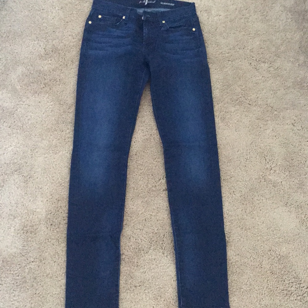 “7 for all man kind” dark blue jeans, size 28,New! - Picture 7 of 8